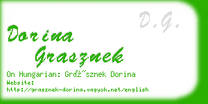 dorina grasznek business card